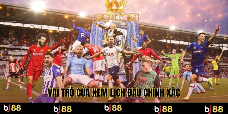 Vai trò của xem lịch đấu chính xác